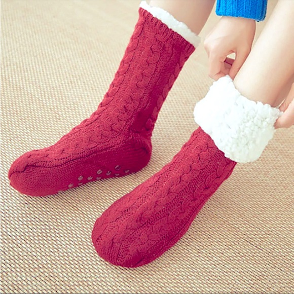๐คถ๐ปSantaโs Soft Warm&Cozy Thick & Fluffy. Non-slip. Fuzzy Sweater Sock-Slippers - Picture 8 of 16